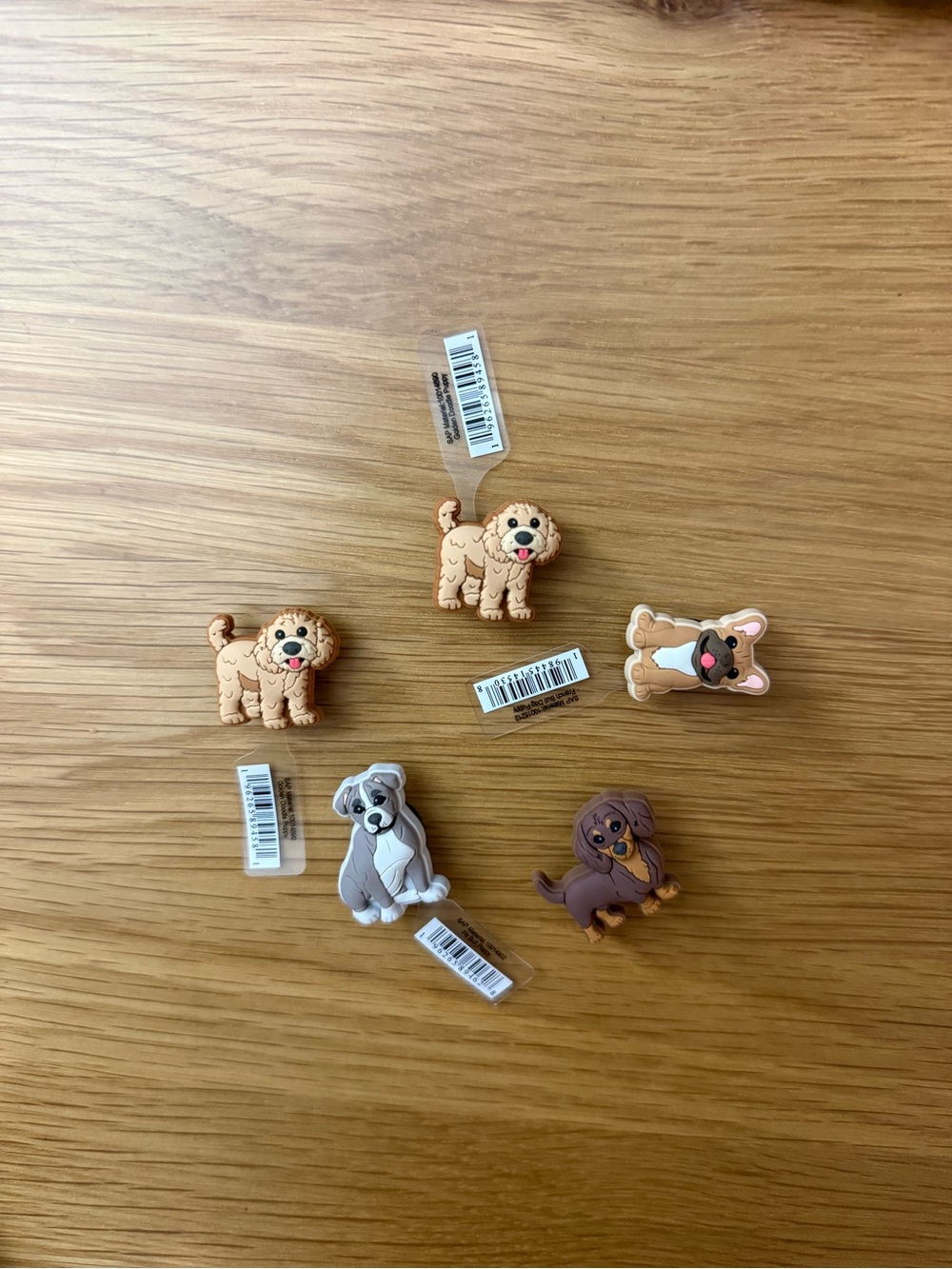 Crocs authentic cute Dog Shoe Charms jibbitz - Set of 5